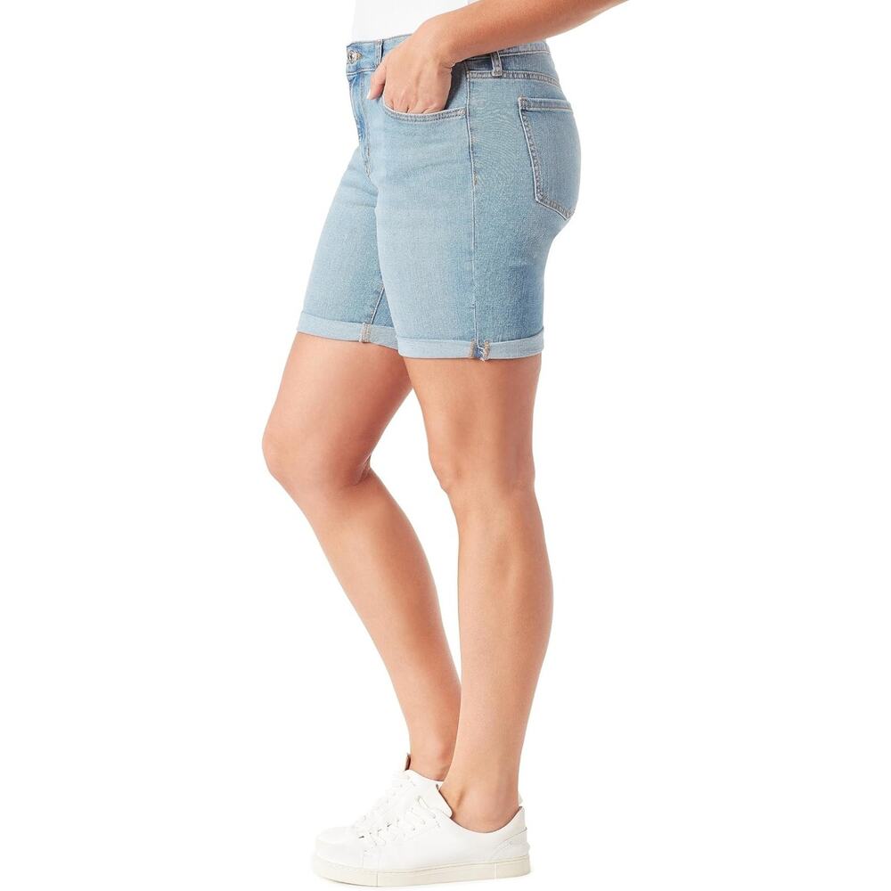 Vintage America Blues Vintage, Roll Cuff Bermuda Short, Magnolia Wash, 26 Plus - Picture 2 of 3